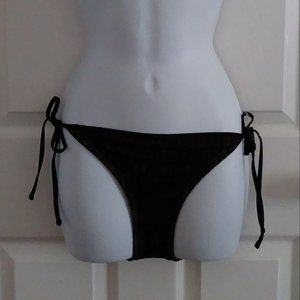 Mossimo Black Lace String Sexy Bikini Bottom Medium